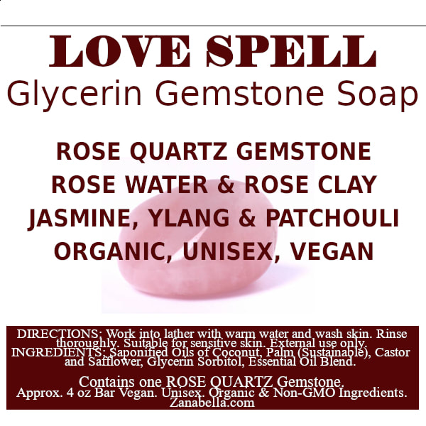 LOVE SPELL GLYCERIN GEMSTONE SOAP